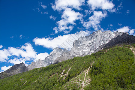 川西双桥沟景区风景高清图片素材