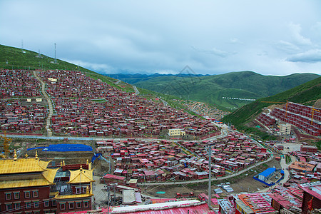 四川色达背景图片