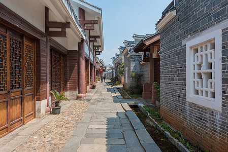 江西赣州古街背景图片