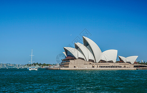 悉尼剧院澳洲悉尼歌剧院景色背景