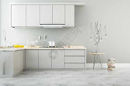 厨房空间家具模型高清图片