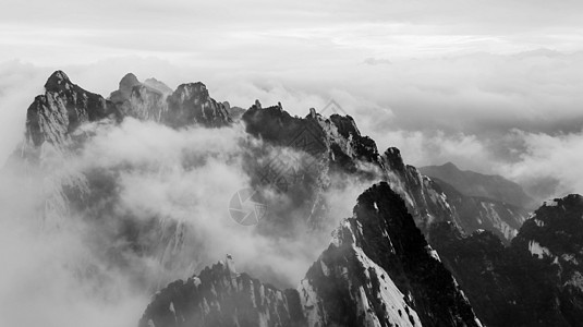 华山背景图片