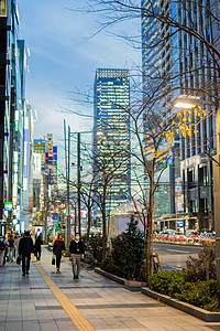 日本东京桥街景图片