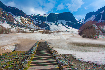 吉林长白山聚龙泉风景高清图片素材