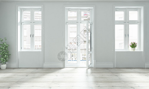 白色窗户现代简洁风家居陈列室内设计效果图背景