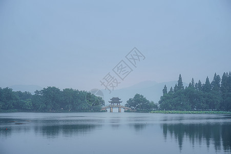 水墨西湖背景图片