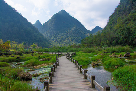 贵州黔南布依族苗族自治州荔波大小七孔景区旅游高清图片素材