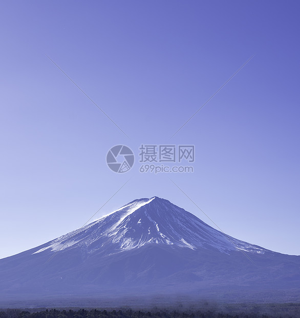 秋天近景富士山图片