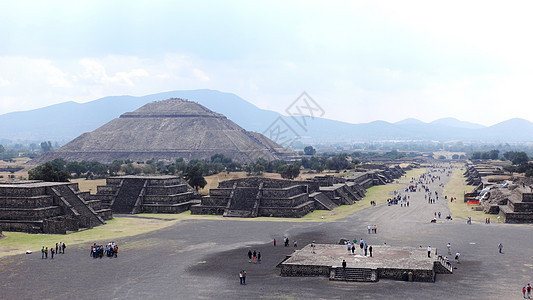 墨西哥创造太阳和月亮神的地方背景图片