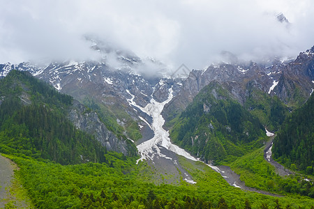 西藏波密沿途风光背景图片