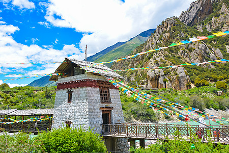 西藏茶马古道风光图片素材