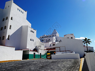 墨西哥尤卡坦半岛坎昆阿拉伯风情酒店背景图片
