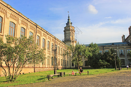 学校大楼乌克兰大学校园背景