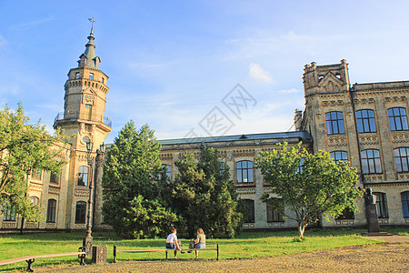 学校大楼乌克兰大学校园背景