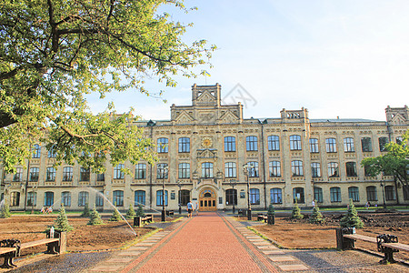 学校大楼乌克兰大学校园背景