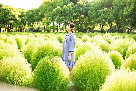 校园小清新甜美清新女生背景