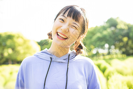 小清新美女背景图片