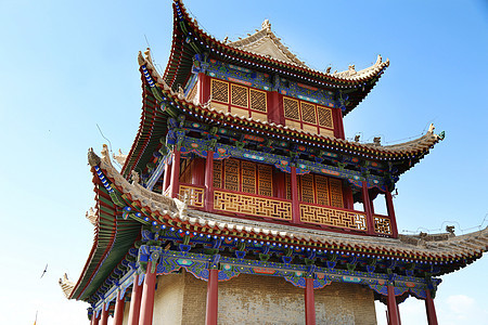 嘉峪关城楼背景图片