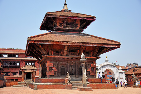 尼泊尔杜巴广场尼泊尔巴德岗杜巴广场Bhaktapur Durbar Square背景