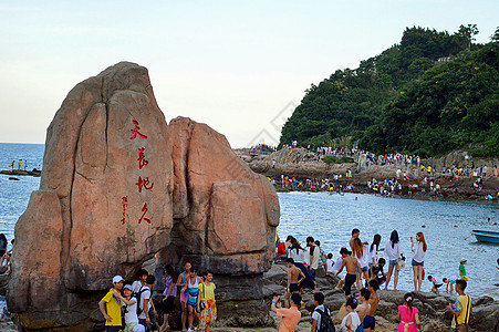 湛江海边深圳大梅沙景区背景