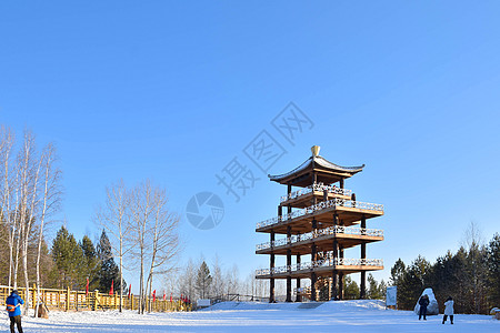 龙江第一湾风景区背景图片