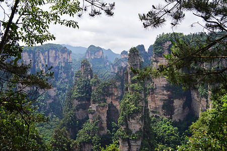 张家界地图张家界风光背景