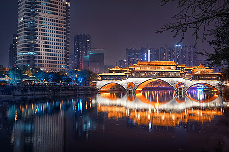 成都九眼桥夜景图片