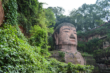 乐山大佛景区风景照图片