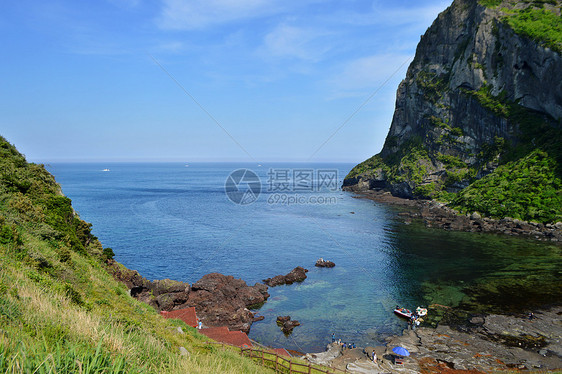 济州岛城山日出峰图片