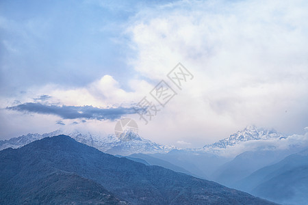 尼泊尔风景尼泊尔喜马拉雅山背景
