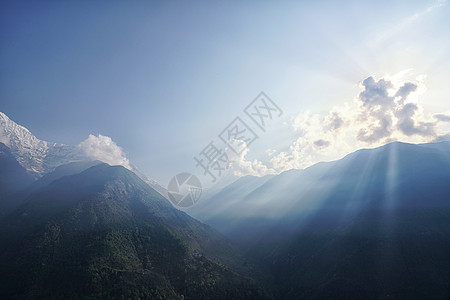 尼泊尔喜马拉雅山背景图片