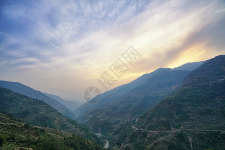尼泊尔喜马拉雅山背景图片