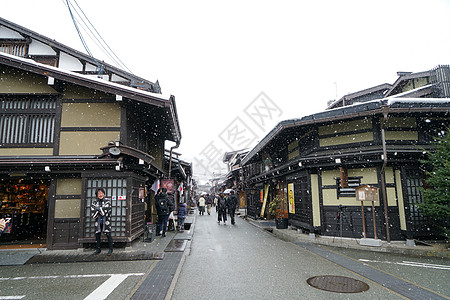 日本高山城市风光图片