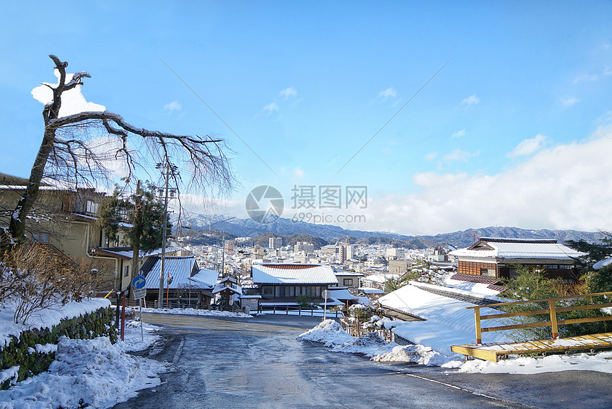 日本高山城市风光图片