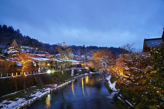 日本高山城市风光图片