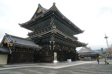 日本京都古建筑群图片