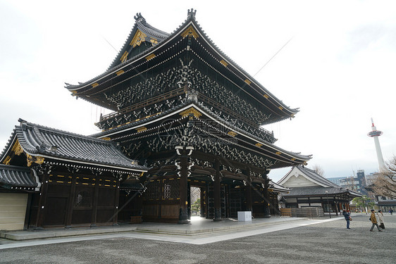 日本京都古建筑群图片