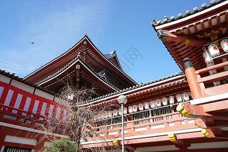 日本神社日本名古屋传统寺庙背景