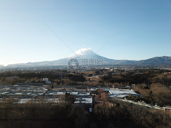 航拍日本富士山图片