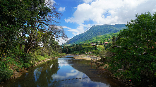 越南沙坝田园风光图片