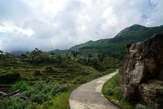 越南沙坝田园风光图片