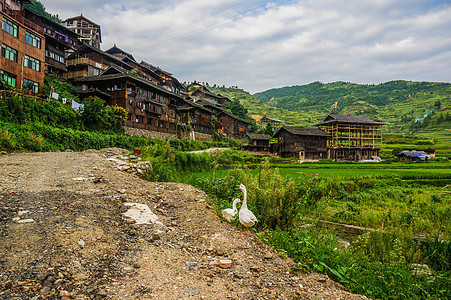 贵州遵义贵州黔东南西江千户苗寨背景