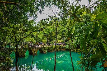 贵州红辣椒贵州黔南荔波小七孔景区背景