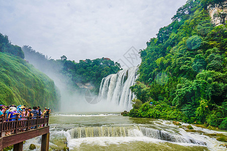 贵州黄果树风景贵州黄果树大瀑布背景