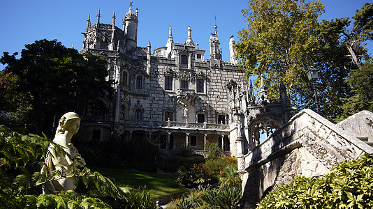 辛特拉王宫葡萄牙辛特拉雷加莱拉庄园Quinta da Regaleira背景