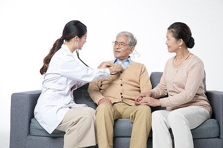 老人身体部位家庭医生老人护理背景