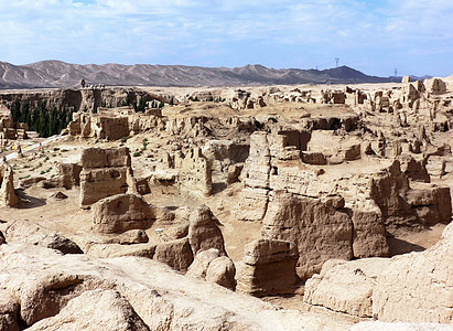 新疆交河故城具有两千多年历史古代都市遗迹图片