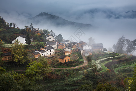 安徽画意古村落背景图片