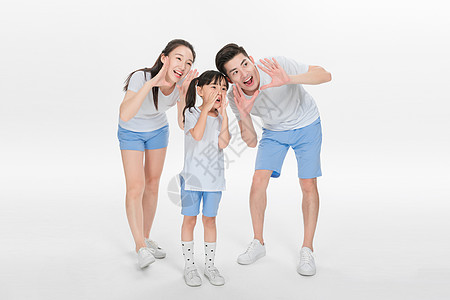 温馨家停幸福快乐的一家人背景