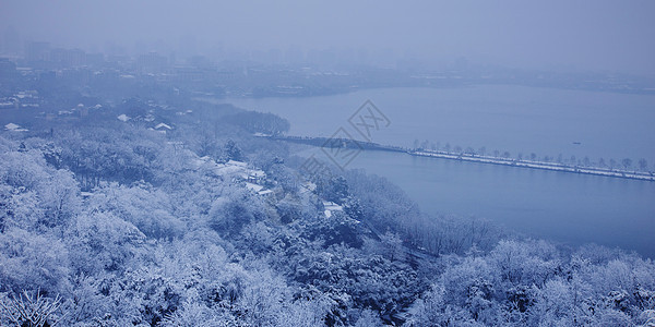 冬季的杭州背景图片
